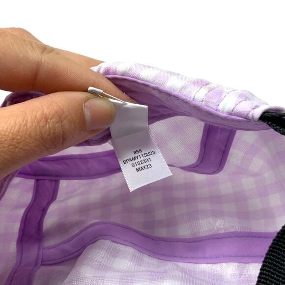 BP Gingham Baseball Cap Lilac One Size NWOT - Picture 7 of 7
